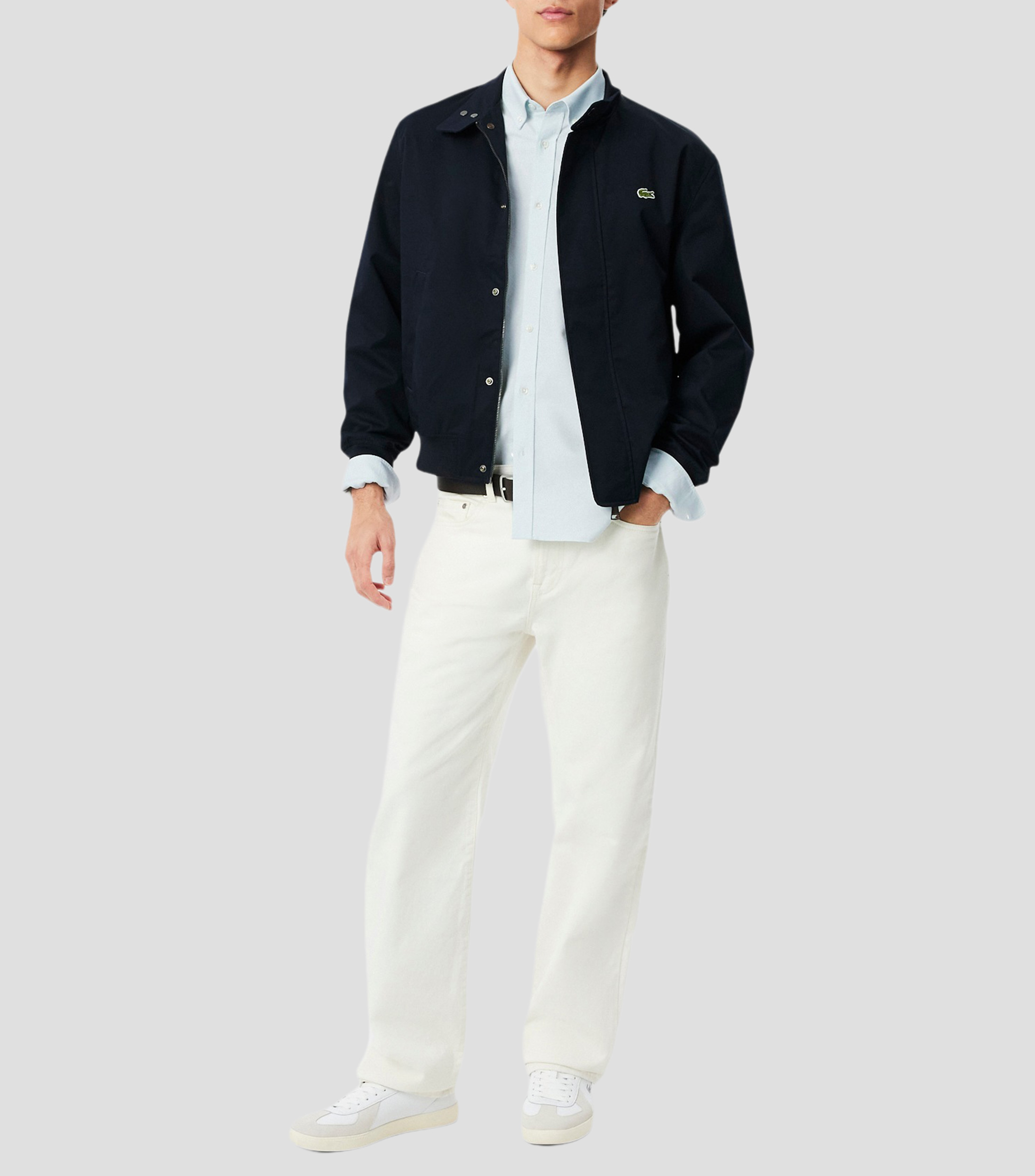 Camisa lisa manga larga Hombre